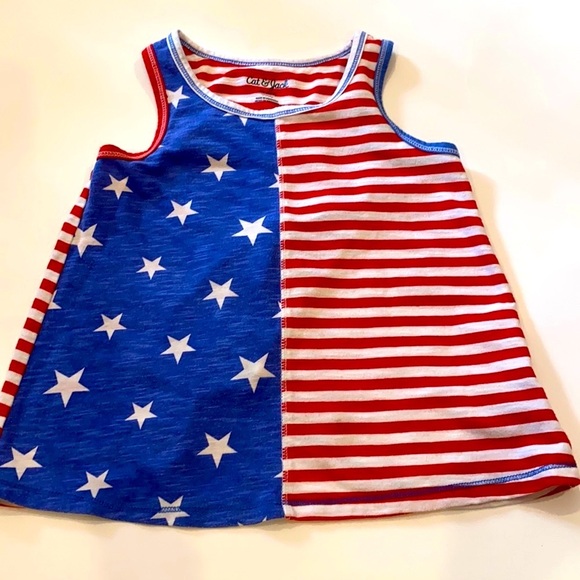 Cat & Jack Other - CAT & JACK FLAG TOP WITH SPLIT BACK 4/5